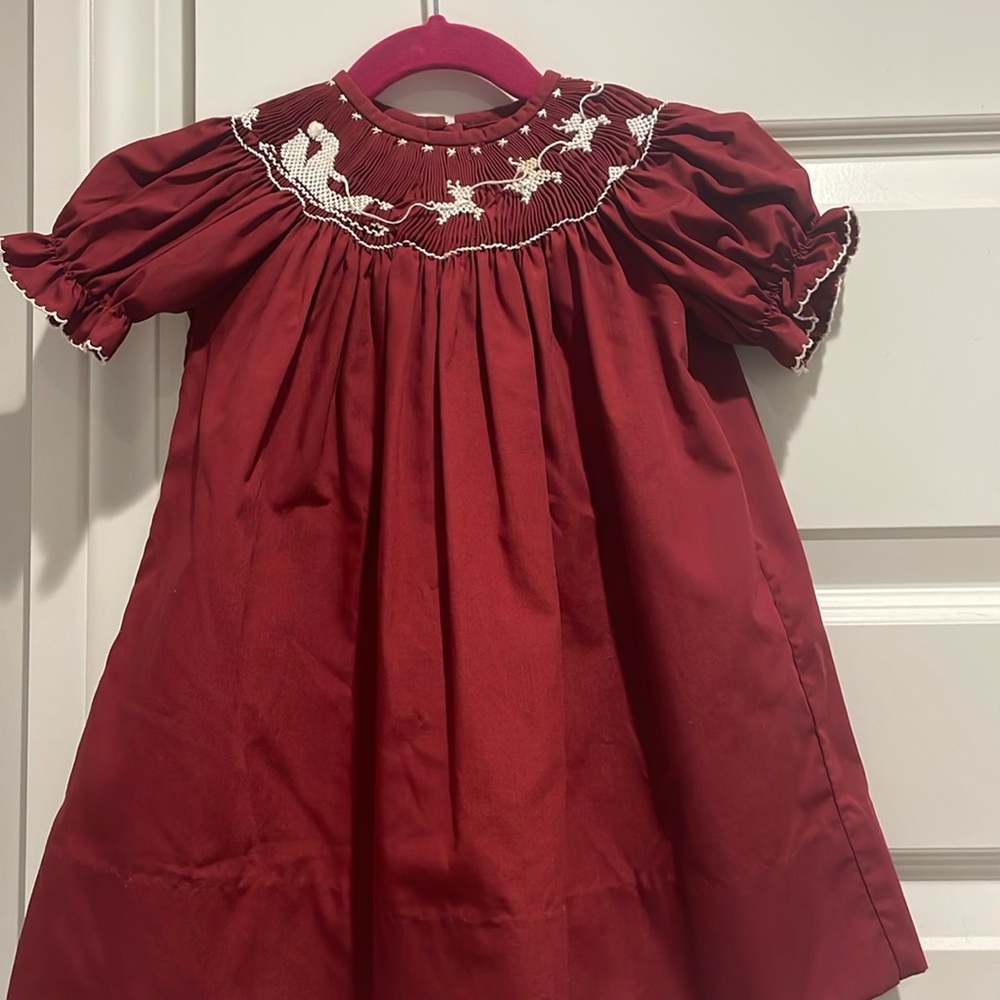 Smocked Santa dress